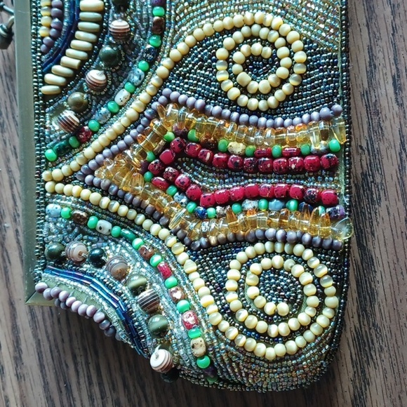 Mariell Vintage Rare Glass beaded, handbeaded clutch - Picture 5 of 7